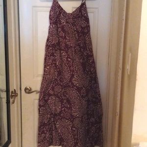 Purple batik style sundress